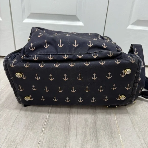 Ju-Ju-Be BFF Navy Anchor Print Backpack - Picture 6 of 6
